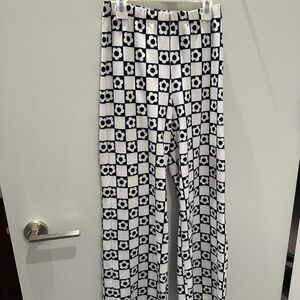 Black and White Checkered Pants